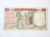Cumpara ieftin Rara! Indochina(Vietnam,Laos,Cambodgia) 20 Piastres 1949,bancnota din imagini la cel mai mic pret