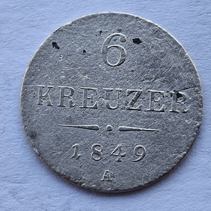 Austria 6 kreuzer 1649 A / Viena argint Joseph l