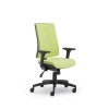 SCAUN ERGONOMIC PURE BLACK T - Metalica-cromata cu role - Mecanism translatie sezut - Standard