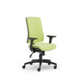SCAUN ERGONOMIC PURE BLACK T - Metalica-cromata cu role - Mecanism translatie sezut - Standard