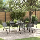 vidaXL Set de masă pentru grădină 7 pcs Antracit 3379287