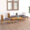 vidaXL Set mobilier de grădină cu perne, 6 piese, lemn masiv acacia 3087004