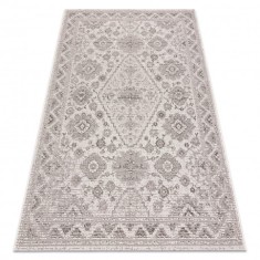 Covor COLOR 19521260 SISAL ornament, cadru bej, 80x150 cm