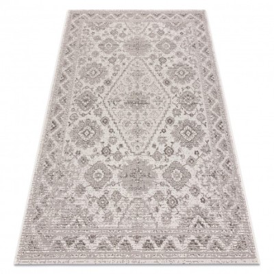 Covor COLOR 19521260 SISAL ornament, cadru bej, 120x170 cm foto