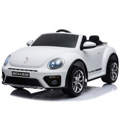 Masinuta electrica Chipolino Volkswagen Beetle Dune White foto