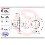 Set disc frana Mazda 323 F 5 (Ba) 07.94-02.00, Mx-5 I (Na) 09.89-04.98, Mx-5 2 (Nb) 01.98-10.05, Fata, 255X20mm, ventilat, BREMBO