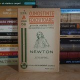 OCTAV ONICESCU - NEWTON ( CUNOSTINTE FOLOSITOARE ) , 1936 #