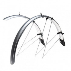 Set aparatoare noroi pentru bicicleta, roata 28, culoare argintiu PB Cod:AWR2162