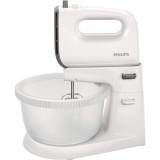 Cumpara ieftin Mixer cu bol Philips Viva Collection HR3745/00, 450 W, 3 l, 5 viteze, Alb