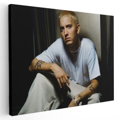Tablou afis Eminem cantaret 2409 Tablou canvas pe panza CU RAMA 50x70 cm