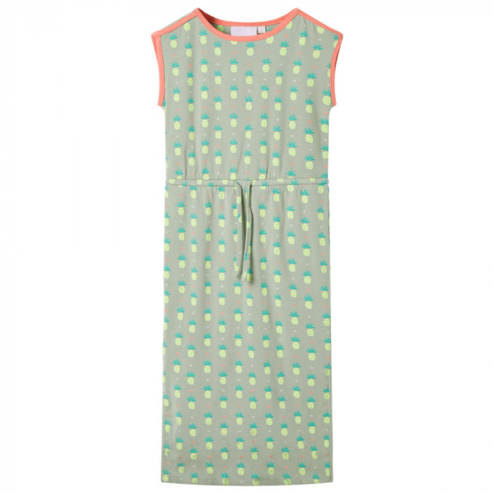 Rochie pentru copii, verde mentă antichizat, 104