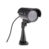 Cumpara ieftin Camera Supraveghere Falsa CCTV, Led IR, Autocolant Bonus, Imitatie Realista, Interior/Exterior, Neagra