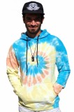 Hanorac barbati cu gluga slim fit, MBrands, Multicolor, decolorat manual, bumbac XXL