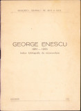 HST C2887 George Enescu Indice bibliografic de recomandare 1961