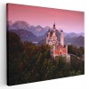 Tablou Castelul Neuschwanstein la apus, Germania 1525 Tablou canvas pe panza CU RAMA 30x40 cm