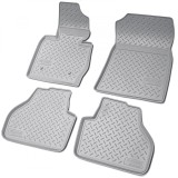 Set de 4 covorase gri din cauciuc 3D stil tavita premium pentru BMW X3 F25 2010-2017, Recambo