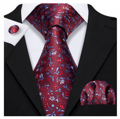 Set cravata + batista + butoni - matase - model 286 foto