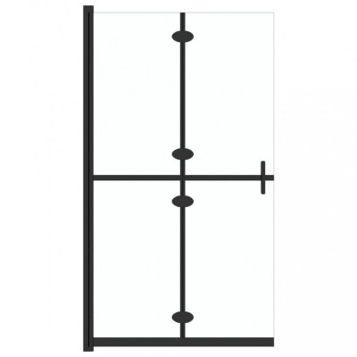 Perete de duș walk-in pliabil 80x190 cm sticlă ESG transparentă foto