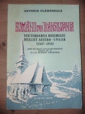 Romanii din Transilvania sub teroarea regimului dualist austro-ungar (1867-1918) - Antonie Plamadeala
