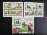 COMORES ANIMALE FAUNA MNH=70, Nestampilat