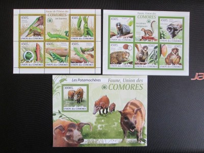 COMORES ANIMALE FAUNA MNH=70 foto