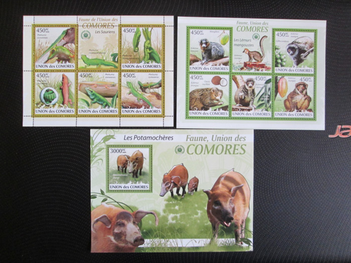 COMORES ANIMALE FAUNA MNH=70