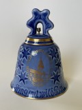 Clopot de Crăciun din portelan danez Bing &amp; Grondahl, 1976 - Biserica Old North din Boston, SUA