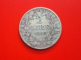 2 lire 1869 Vatican, argint
