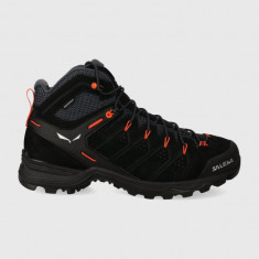 Salewa pantofi Alp Mate Mid barbati, culoarea negru, izolat