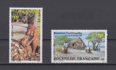 Polinezia Franceza 1989 - Copra Production, serie neuzata foto