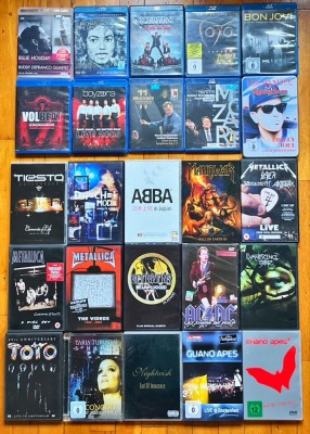 Blu-ray &amp;amp; DVD orig.: Scorpions, Tiesto, Depeche, ABBA, Metallica, AC/DC, Michael foto