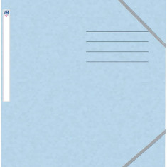 Mapa A4, Carton Multistrat 390g/mp, Cu Elastic, Oxford Top File - Bleu Pastel