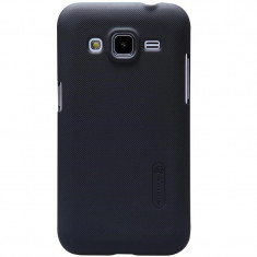 Husa Samsung Galaxy Core Prime Nillkin Frosted Shield Negru + Folie de protectie foto