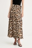MUNTHE fustă UBBA culoarea maro, maxi, evazati, 255120525519