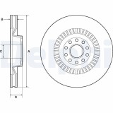 Disc frana Audi A6 C6, A8 D2, A8 D3; VW Phaeton Motor 2.4, 2.4 quattro, 2.5 TDI quattro, 2.8 FSI, 2.8 FSI quattro, 3.0, 3.0 quattro, 360x34mm, 59.6
