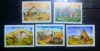 Mongolia 1999 iurta mongolă , cort preistoric serie 5v nestampilata, Nestampilat