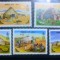 Mongolia 1999 iurta mongolă , cort preistoric serie 5v nestampilata