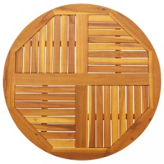 vidaXL Blat de masă rotund, &Oslash;90x2,2 cm, lemn masiv de acacia 4004251