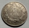 1 Leu 1873 Argint, Romania XF, varianta &quot;L&quot; de la LEU intrerupt, RARA!