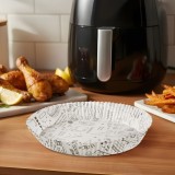 Hartie de copt pentru Air fryer - pentru gatit fara ulei - cu model, rotund - 20 cm - 50 bucati pa
