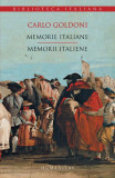 Memorie italiane / Memorii italiene Carlo Goldoni - Humanitas