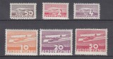 ROMANIA 1936 FONDUL AVIATIEI AEROPORT SERIE + FONDUL AVIATIEI AEROPORT CULORI SI VALORI SCHIMBATE SERIE LILIPUT SERII STARE MNH