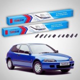 Cumpara ieftin Ștergătoare Honda Civic Gen V (EG/EH) Hatchback 3U 1991-1995 | Set Față Flat Premium &ndash; TeamCar&reg;