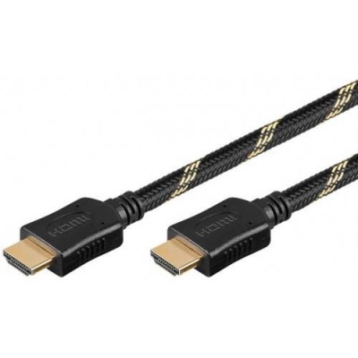 Cablu Hdmi 1.5m 2.0v Ethernet 3D manta bumbac Goobay foto