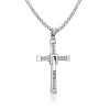 Lant Barbatesc din Inox cu Pandantiv Cruce &ndash; Model Inspirat din Fast &amp; Furious,