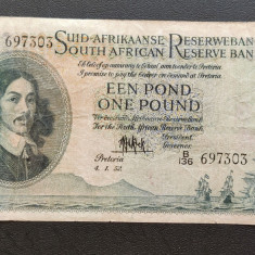 Africa de Sud / South Africa - 1 Pound (1952) portretul lui Van Riebeeck