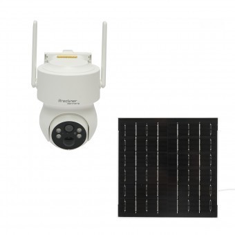 Camera supraveghere 4 MP cu panou solar 5W, baterie 18650 incarcare rapida, WIFI 2.4 GHz, rotativa 360 grade PTZ cu senzor de miscare, detectie umana foto