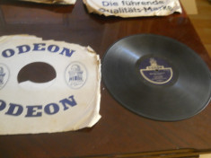 Placa patefon/gramofon Odeon- Vals si Foxtrot in coperti originale,Emile Vacher foto