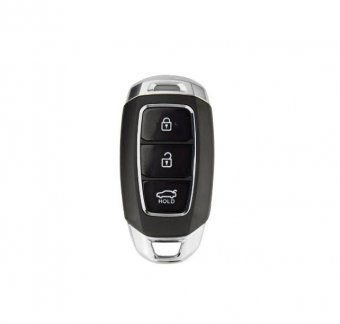 Carcasa cheie Telecomanda Topautochei&amp;reg; pentru Hyundai Tucson I30 Creta Solaris Smart Key Keyless Go cu suport pentru baterie pe spatele carcasei foto