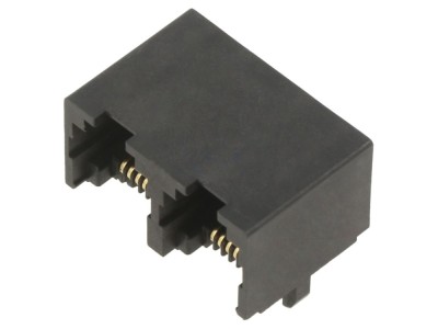 RJ11 Modular Jack Right Angle 2 Ports foto